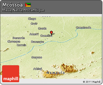 Physical Panoramic Map of Mcôssôa