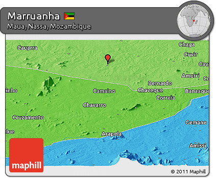Political Panoramic Map of Marruanha