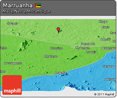 Political Panoramic Map of Marruanha