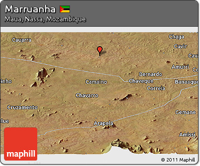 Satellite Panoramic Map of Marruanha