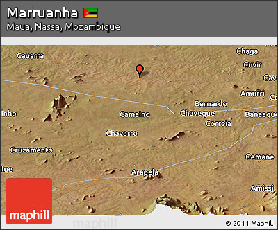 Satellite Panoramic Map of Marruanha