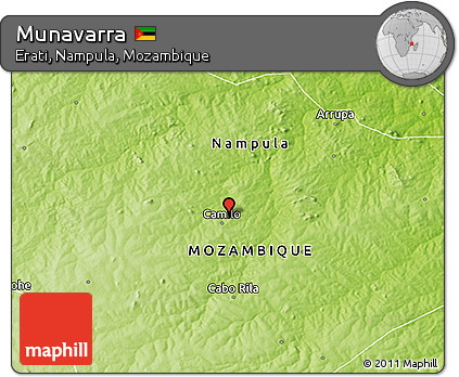 Physical 3D Map of Munavarra