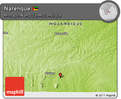Physical 3D Map of Narenque