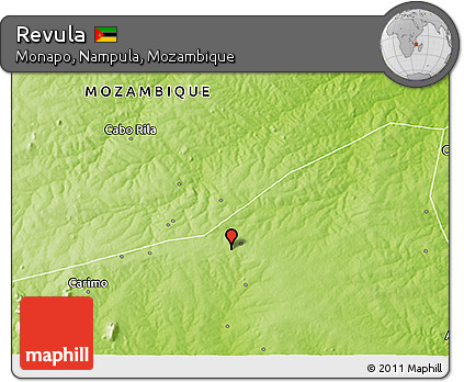 Physical 3D Map of Revula