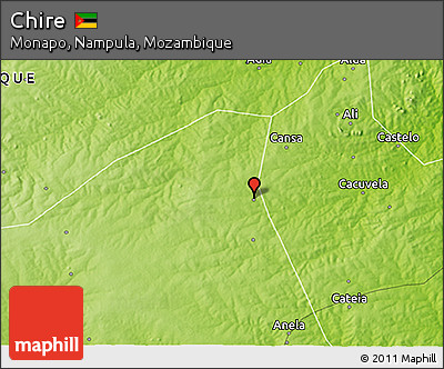 Physical 3D Map of Chire
