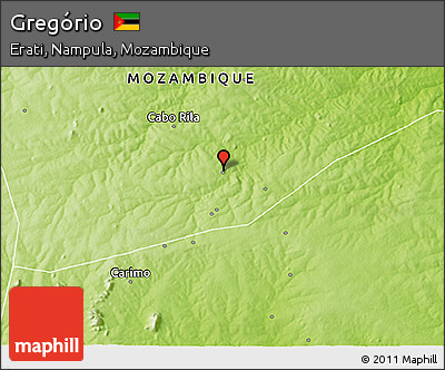 Physical 3D Map of Gregório