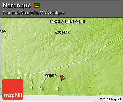 Physical 3D Map of Narenque