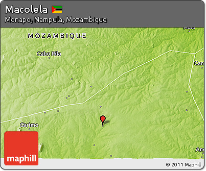 Physical 3D Map of Macolela