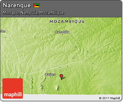 Physical 3D Map of Narenque
