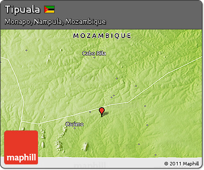 Physical 3D Map of Tipuala