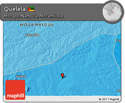 Political 3D Map of Quelela