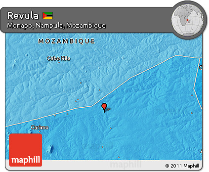 Political 3D Map of Revula