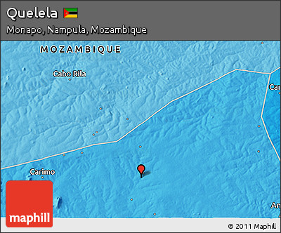 Political 3D Map of Quelela