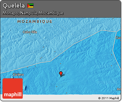 Political 3D Map of Quelela