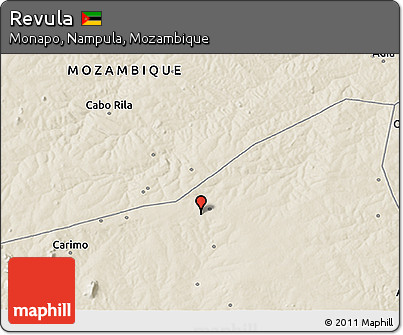 Shaded Relief 3D Map of Revula