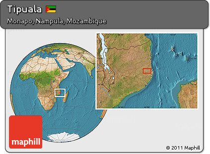 Satellite Location Map of Tipuala