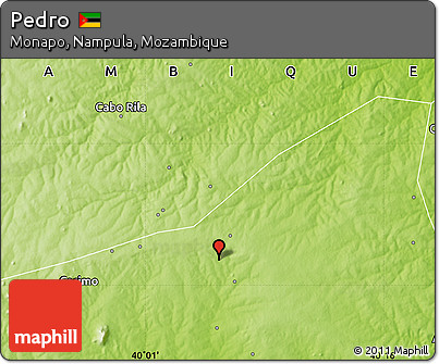 Physical Map of Pedro