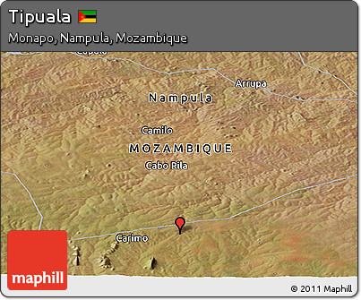Satellite Panoramic Map of Tipuala