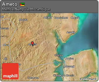 Satellite Map of Ameto