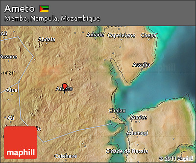 Satellite Map of Ameto