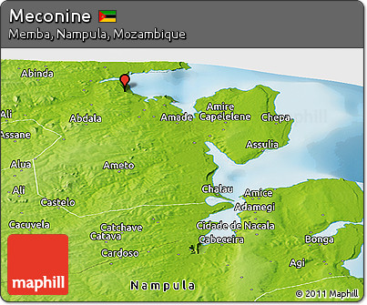 Physical Panoramic Map of Meconine