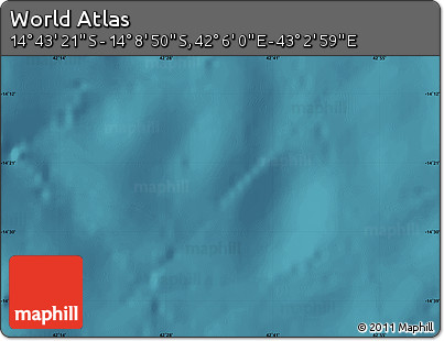 Satellite Map of the Area around 14° 26' 6" S, 42° 34' 30" E