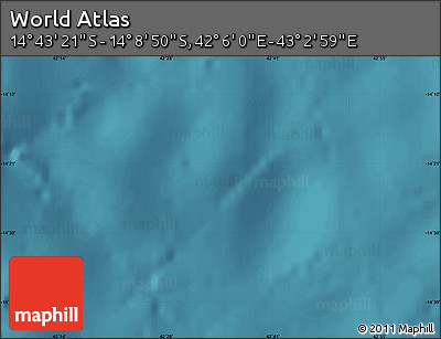 Satellite Map of the Area around 14° 26' 6" S, 42° 34' 30" E