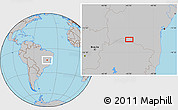 Gray Location Map of Mutãs
