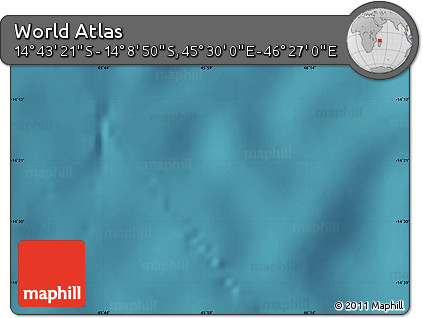 Satellite Map of the Area around 14° 26' 6" S, 45° 58' 30" E