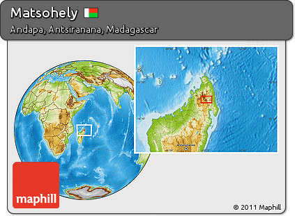 Physical Location Map of Matsohely
