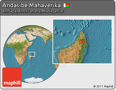 Satellite Location Map of Andasibe Mahaverika