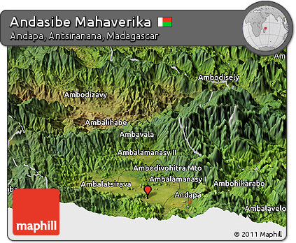 Satellite Panoramic Map of Andasibe Mahaverika