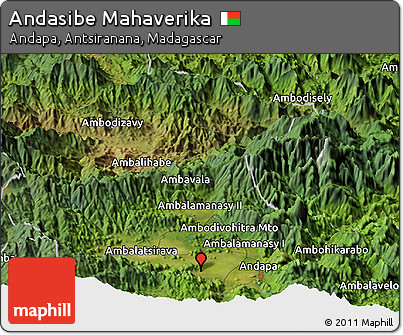 Satellite Panoramic Map of Andasibe Mahaverika
