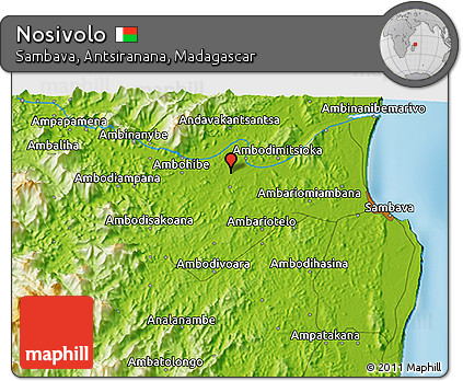 Physical 3D Map of Nosivolo