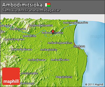 Physical 3D Map of Ambodimitsioka
