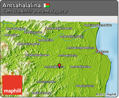 Physical 3D Map of Antsahalalina