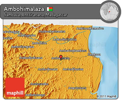 Political 3D Map of Ambohimalaza