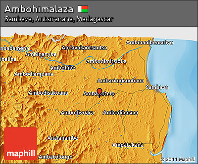 Political 3D Map of Ambohimalaza