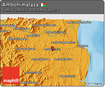 Political 3D Map of Ambohimalaza
