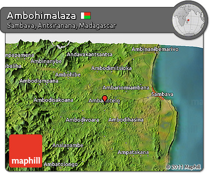 Satellite 3D Map of Ambohimalaza