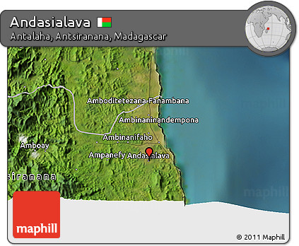 Satellite 3D Map of Andasialava