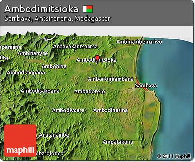 Satellite 3D Map of Ambodimitsioka