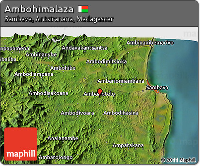 Satellite 3D Map of Ambohimalaza