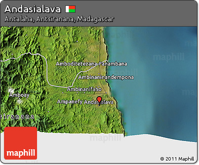 Satellite 3D Map of Andasialava