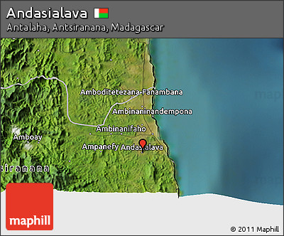 Satellite 3D Map of Andasialava