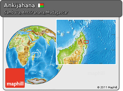 Physical Location Map of Ankijahana