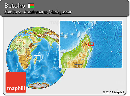 Physical Location Map of Betoho