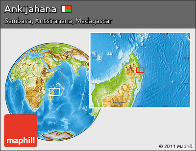 Physical Location Map of Ankijahana