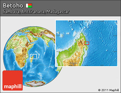 Physical Location Map of Betoho