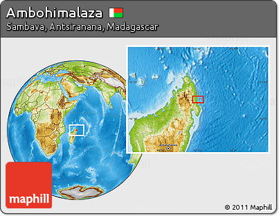 Physical Location Map of Ambohimalaza